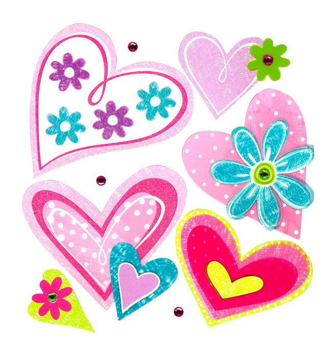 small foot Samoprzylepna dekoracja ścienna Serce