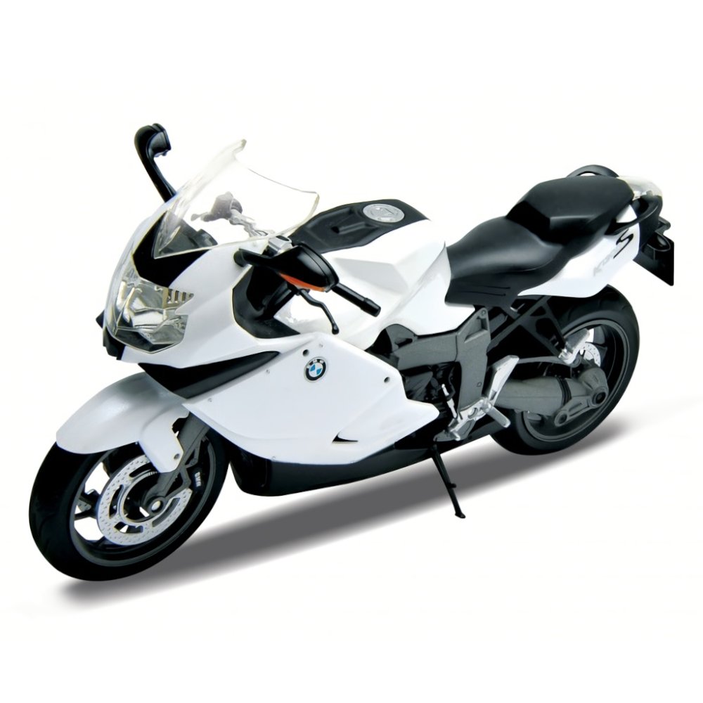 Welly BMW K1300S motorkerékpár 1:10 modell, fehér