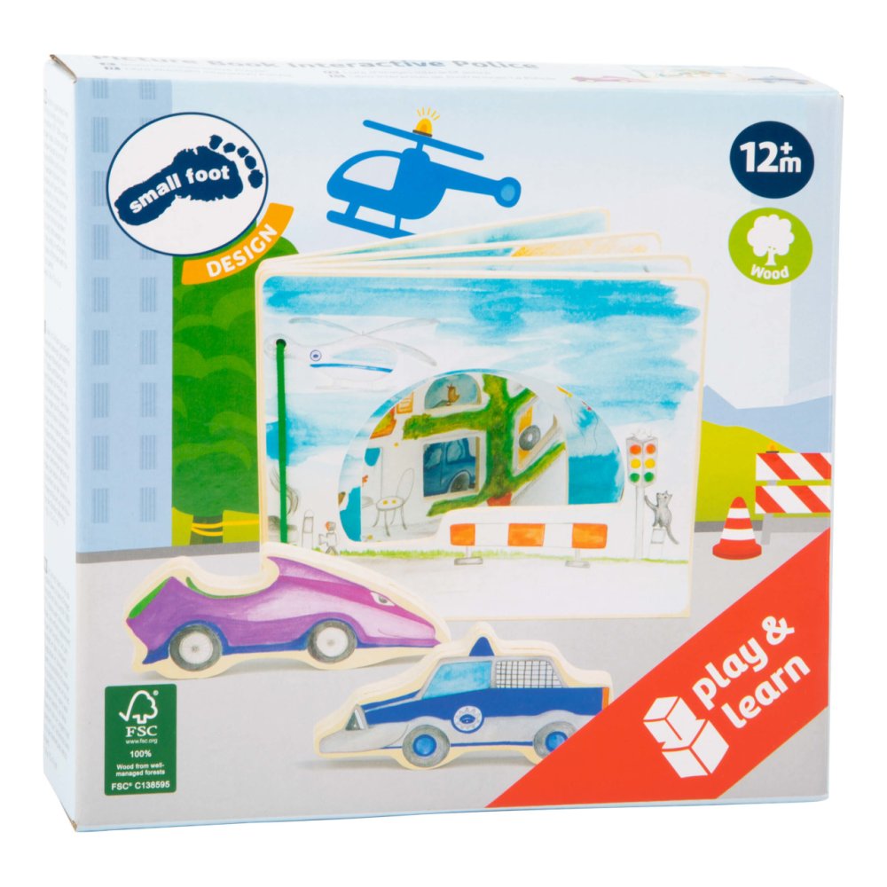 small foot Livre en bois police – Image 5