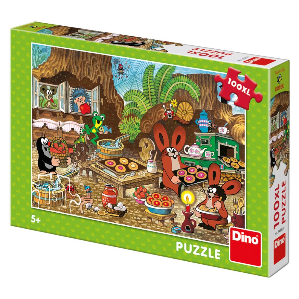 Dino Puzzle Krecik w kuchni 100 XL