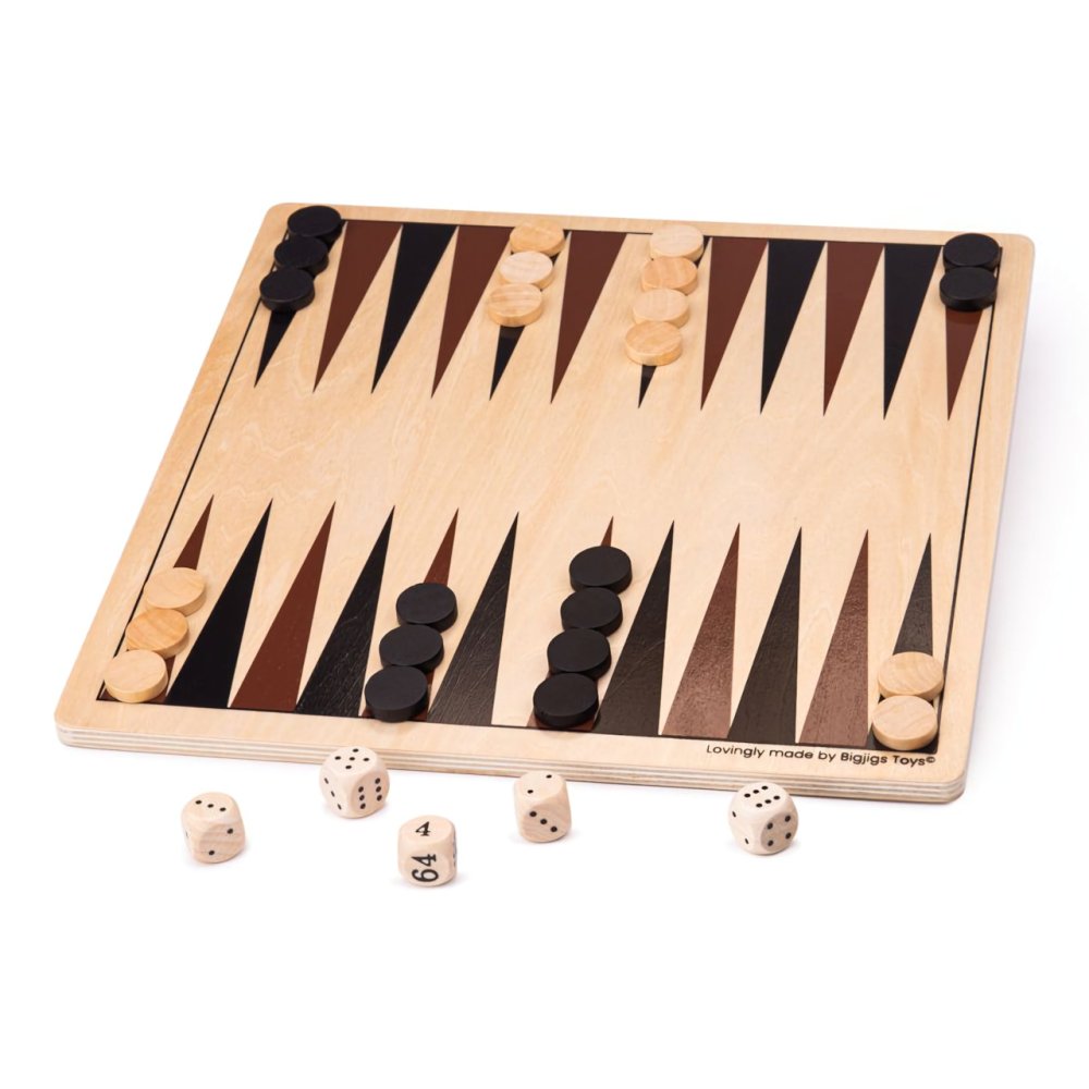 Bigjigs Toys Backgammon de Madera