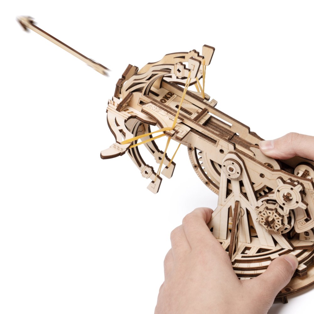 RoboTime 3D dřevěná mechanická skládačka Obléhací balista (obrázek 9)