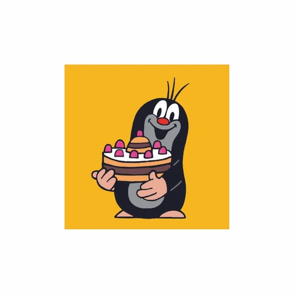 Dino Cubi di legno con immagini di Krteček - 4 cubi - immagine 3