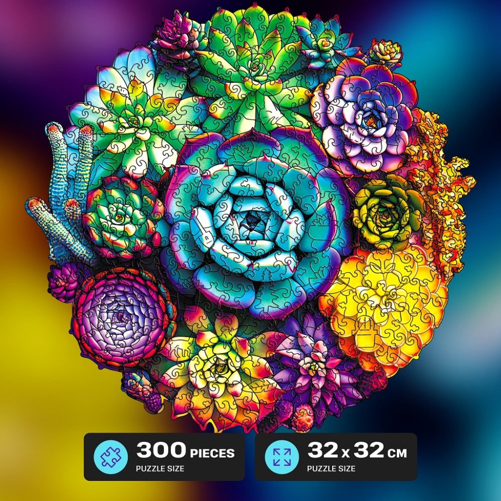 EscapeWelt Puzzle en bois Succulentes 200 pièces – Image 5