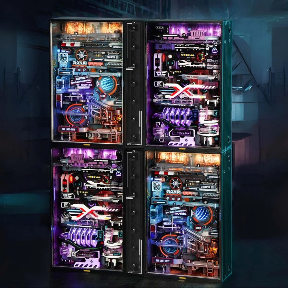 RoboTime 3D Rompecabezas Mecánico Pista de Bolas Ciudad del Futuro - Imagen 6