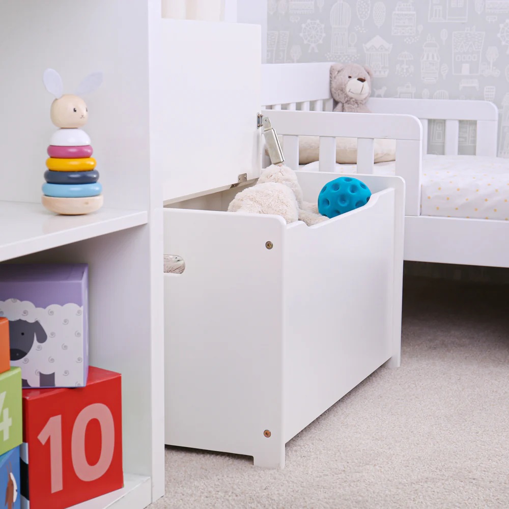 Tidlo Holz Aufbewahrungsbank weiß – Bild 7