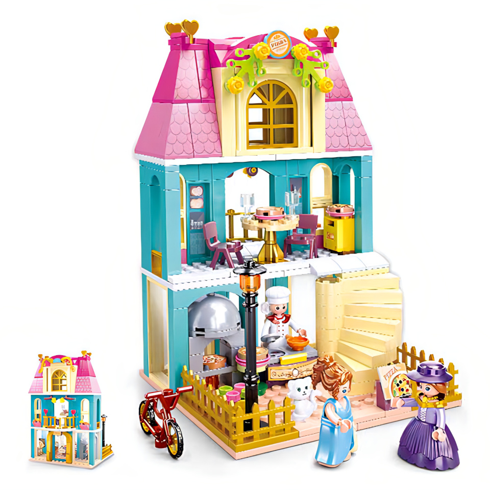 Sluban Girls Dream Village M38-B0875 Casa a due piani con mansarda