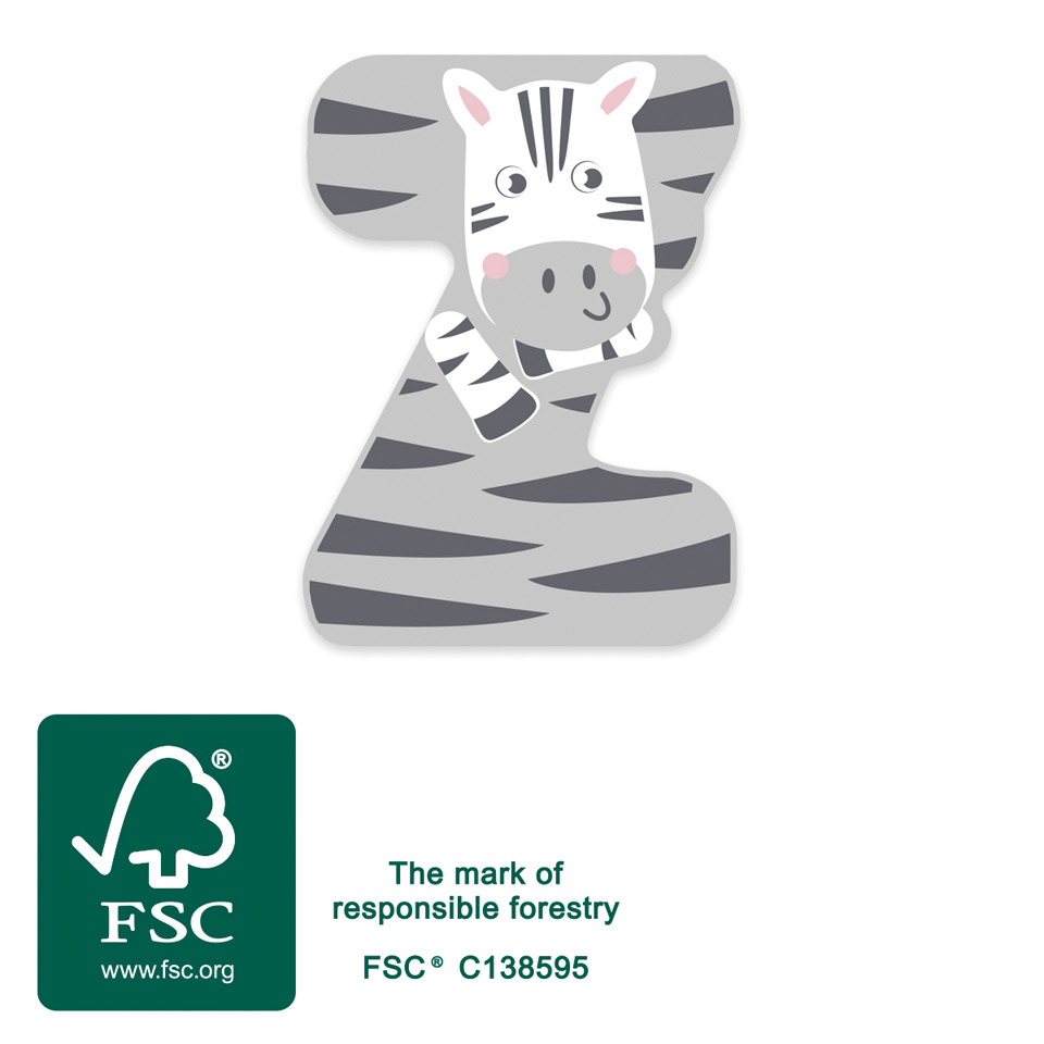 small foot Drewniana litera Z