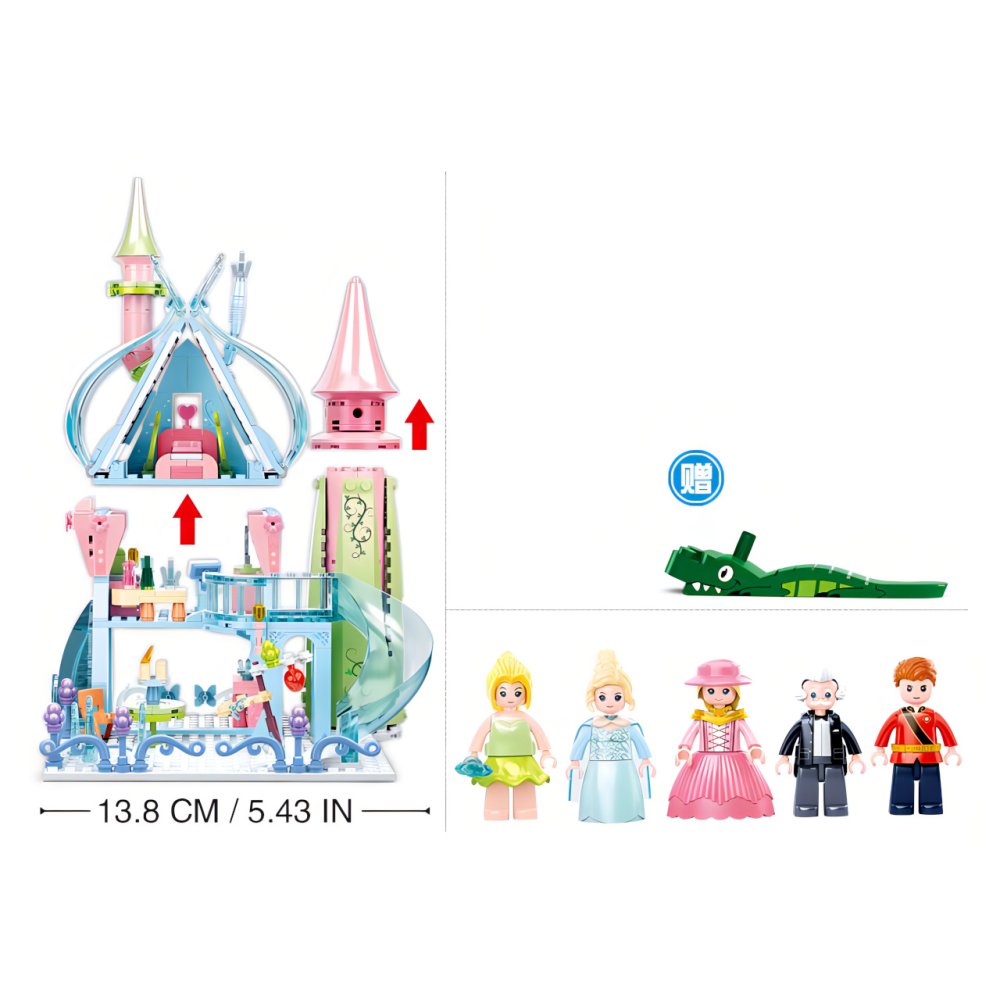 Sluban Fate Inverno M38-B0898 Castello delle fiabe - immagine 3