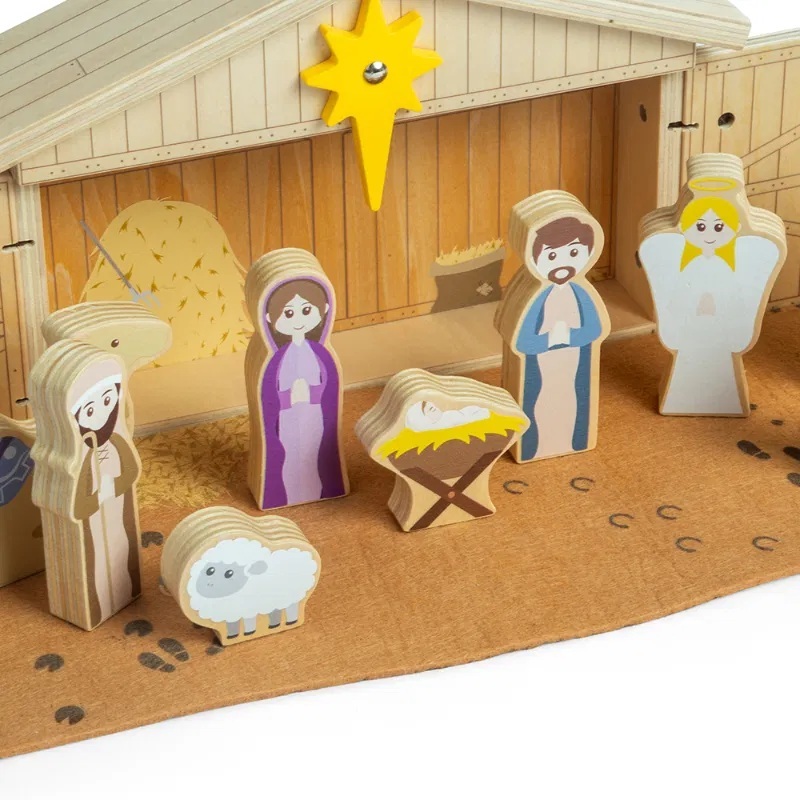 Bigjigs Toys Presepe in legno - immagine 4