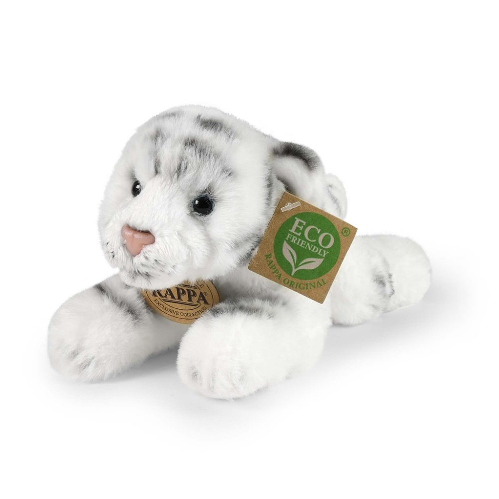 Rappa Tigre en peluche blanc couché 17 cm ECO-FRIENDLY