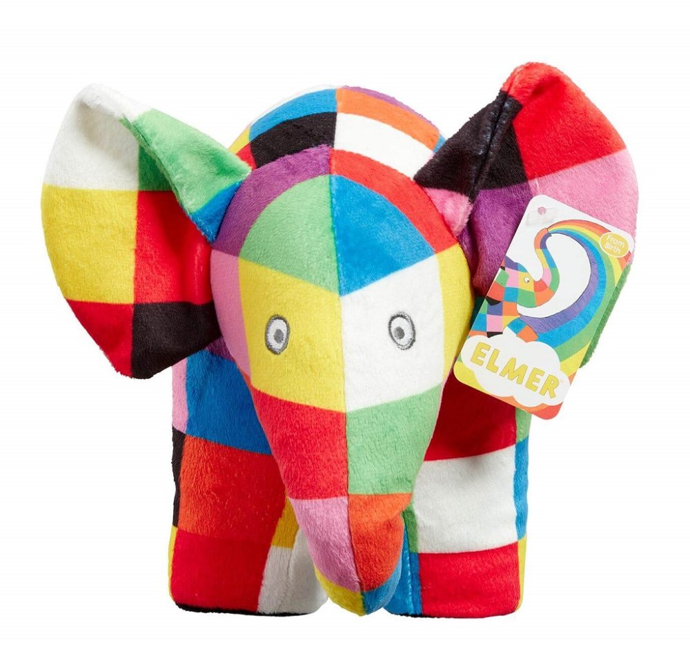 Peluche Éléphant Elmer Rainbow