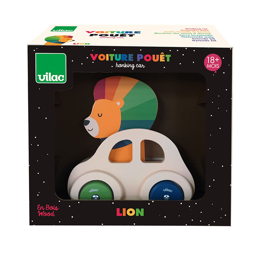 Vilac Coche de Madera con Claxon León - Imagen 7