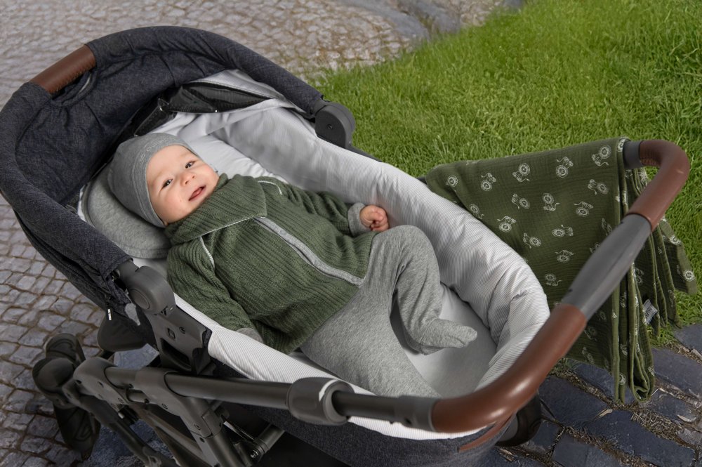 Veste doublée Outlast® - mousse/rayure chiné blanc gris 62-68 – Image 6