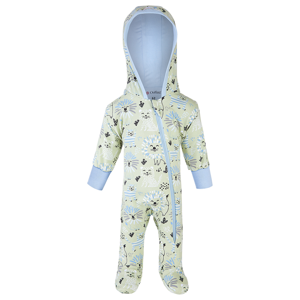 Tutina foderata DR Outlast® - verde chiaro leoni/azzurro chiaro 56