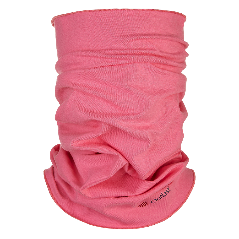Multifunkcionális vékony Outlast® nyakmelegítő - rózsaszín