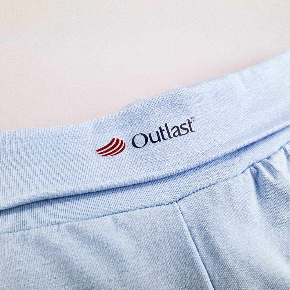 Pantalones bombachos finos Outlast® - azul claro 68 - Imagen 3