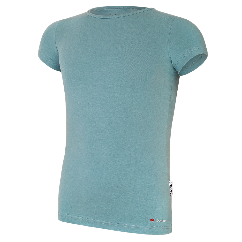 Camiseta MC fina Outlast® - liquen oscuro 158