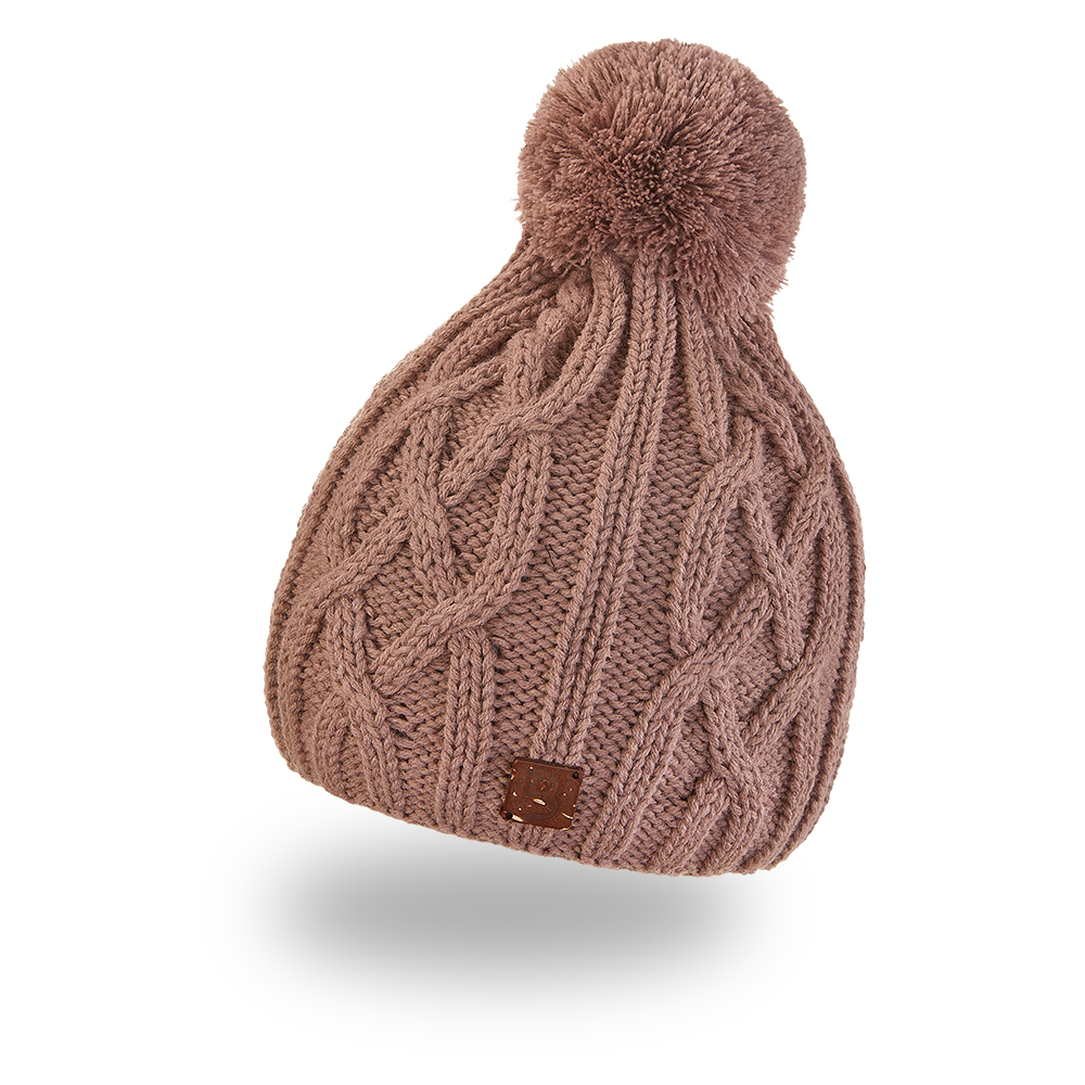 Berretto a maglia con treccia Outlast ® - cashmere 5 | 49-53 cm