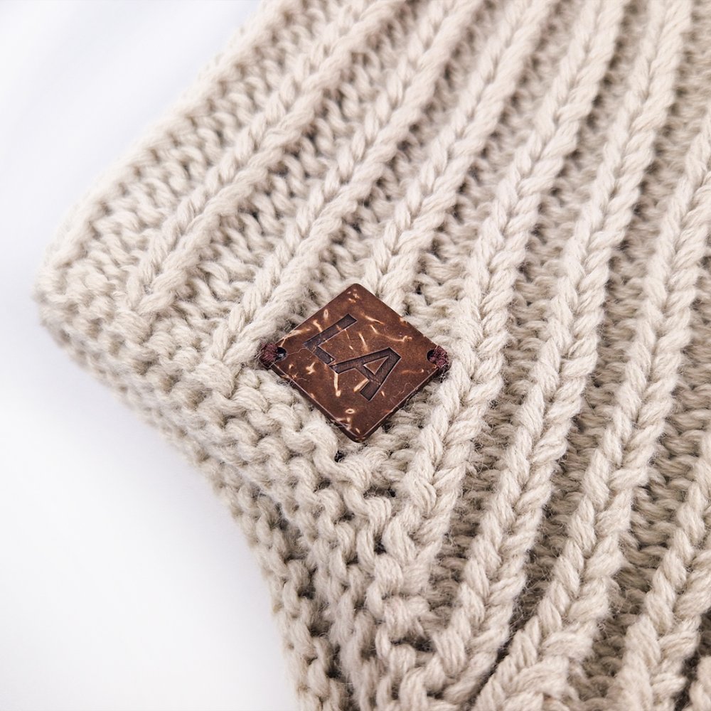 Gorro de punto con orejeras Outlast ® - natural 1 | 36-38 cm - Imagen 2