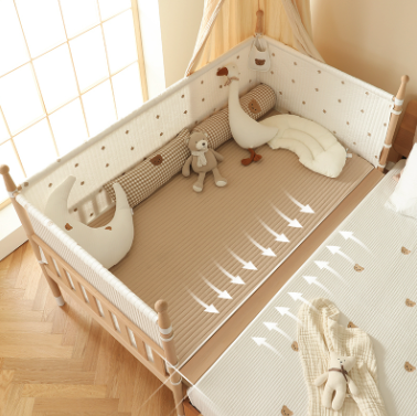 Monkey Mum children's bed with a rail