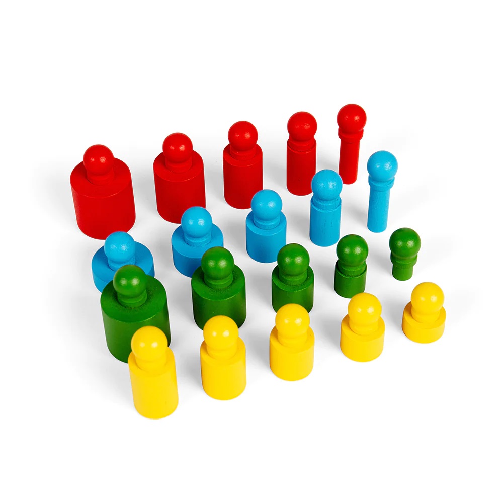 Bigjigs Toys Motorická vkládačka bloky 24 dílků (obrázek 2)