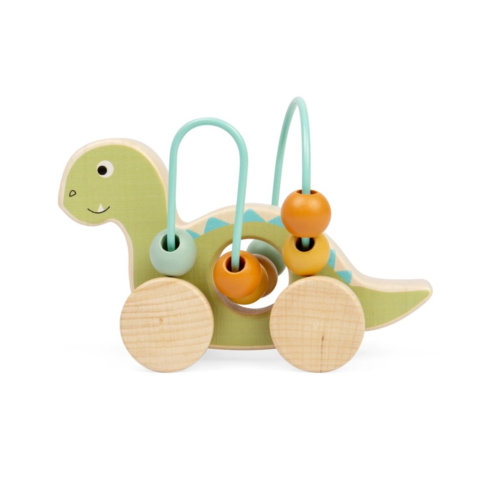 Bigjigs Toys Diplodokus na kolečkách s korálkovým labyrintem (obrázek 2)