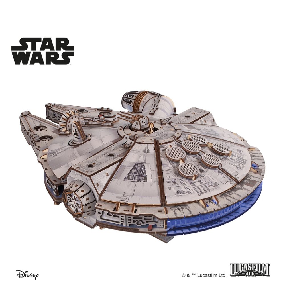 Ugears 3D dřevěná mechanická skládačka Star Wars Millennium Falcon (obrázek 6)