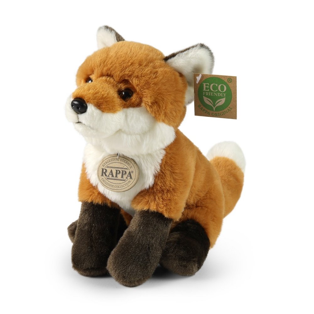 Rappa Plyšová liška sedící 23 cm SOFT COLLECTION, ECO-FRIENDLY