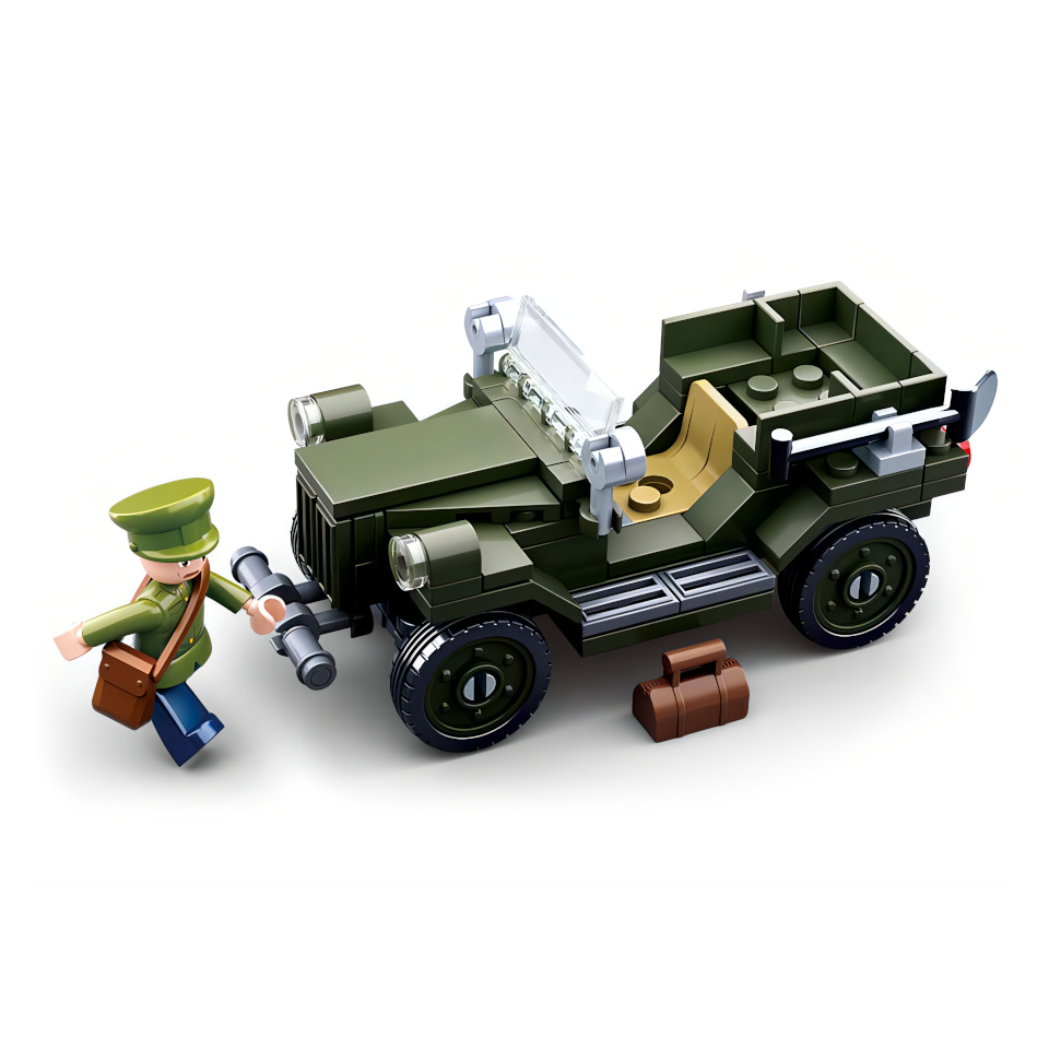 Sluban WWII M38-B0682 Sovětský terénní vůz GAZ 67 (obrázek 6)