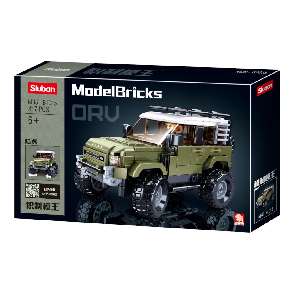 Sluban Model Bricks M38-B1015 Anglické SUV Attacker (obrázek 5)
