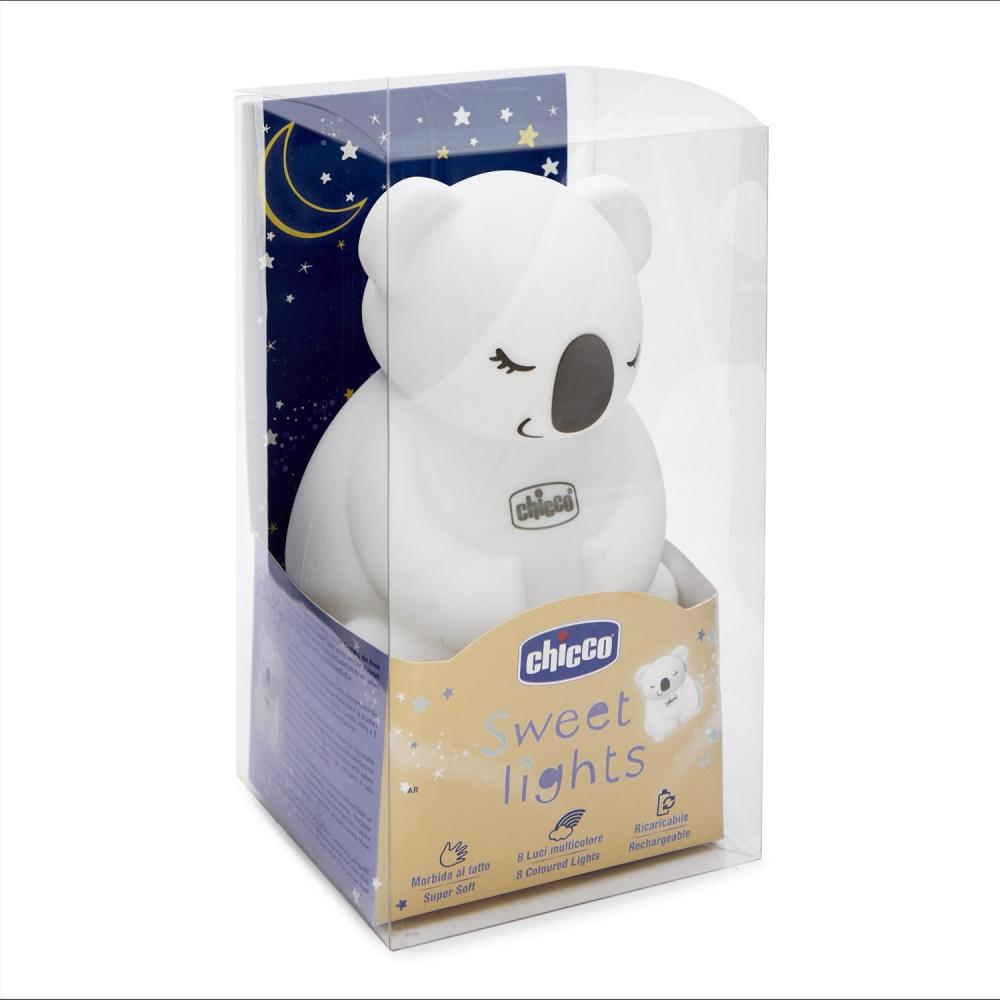 CHICCO Nachtlicht Wiederaufladbar, Tragbar Sweet Lights – Koala