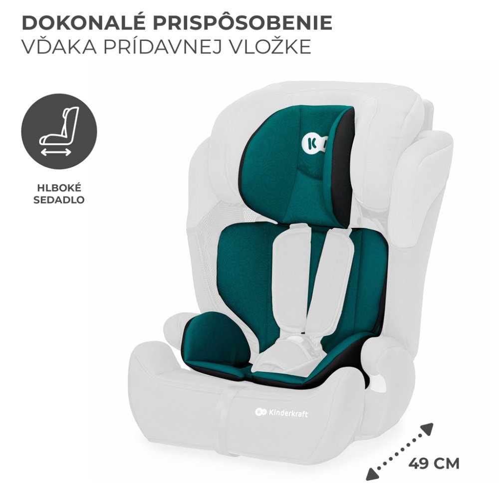 KINDERKRAFT Autosedačka Comfort Up I-size Green (76-150 Cm)