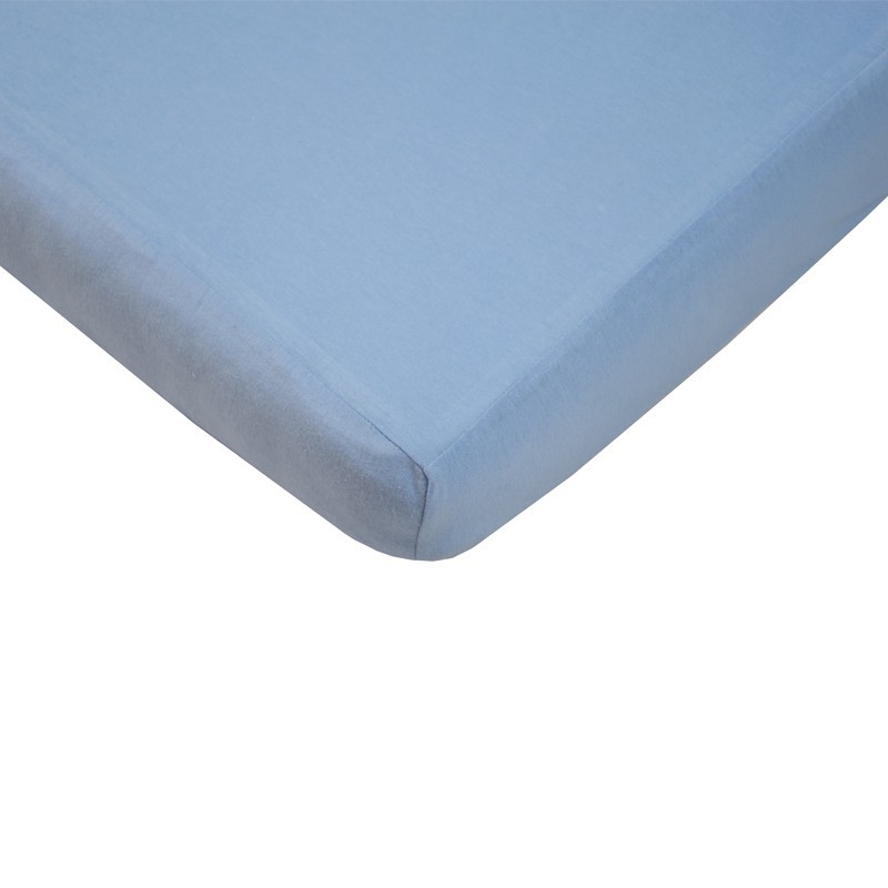 ECO Sheet With Rubber Jersey Blue 120x60 Cm