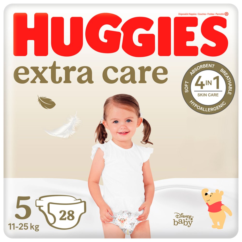 HUGGIES® Pelene Jednokratne Extra Care 5 (12-17 Kg) 28 Kom