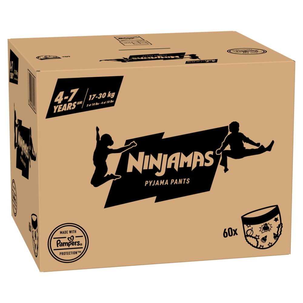 NINJAMAS Pyjamabroek Ruimteschepen, 60 Stuks, 7 Jaar, 17kg-30kg