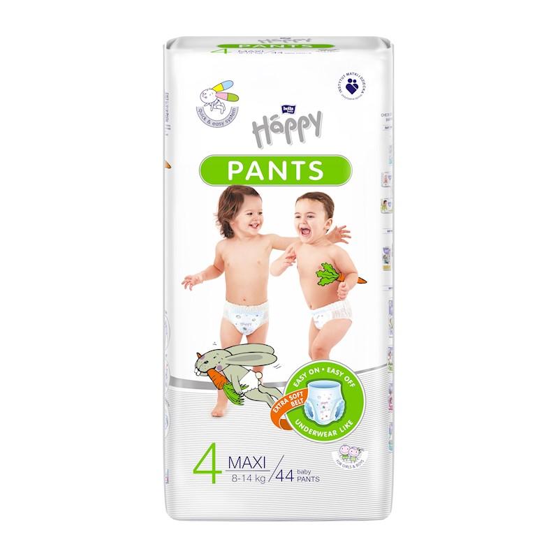 BELLA HAPPY Pants Disposable Diaper Panties 4 Maxi (8-14 Kg) 44 Pcs