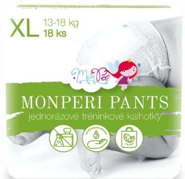 MONPERI PANTS Couches-culottes Jetables XL (13-18 Kg) 18 Pcs