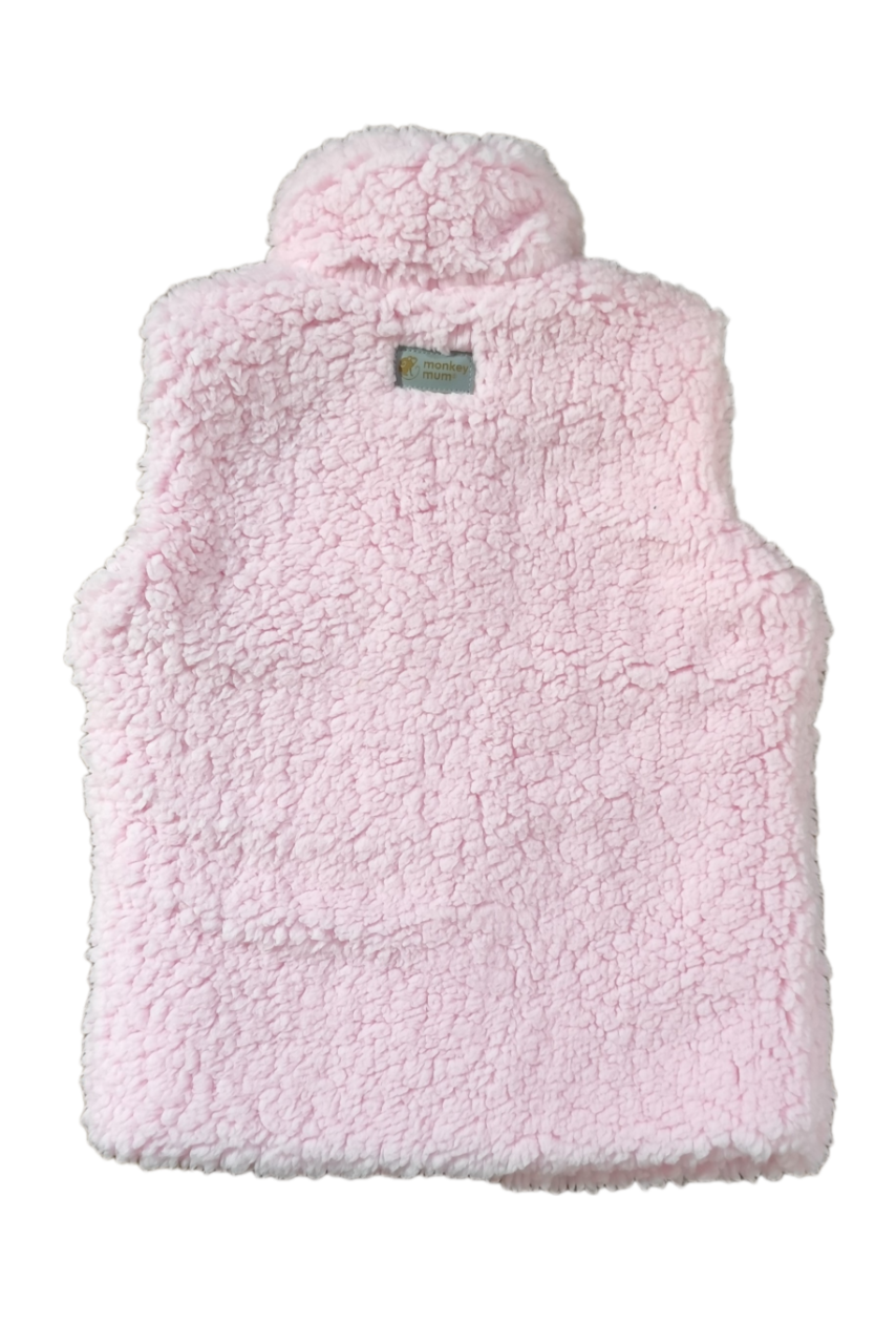 Lamb Vest Monkey Mum® - Pink 110/116