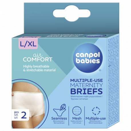 CANPOL BABIES Culottes post-partum réutilisables 2 pièces L / XL