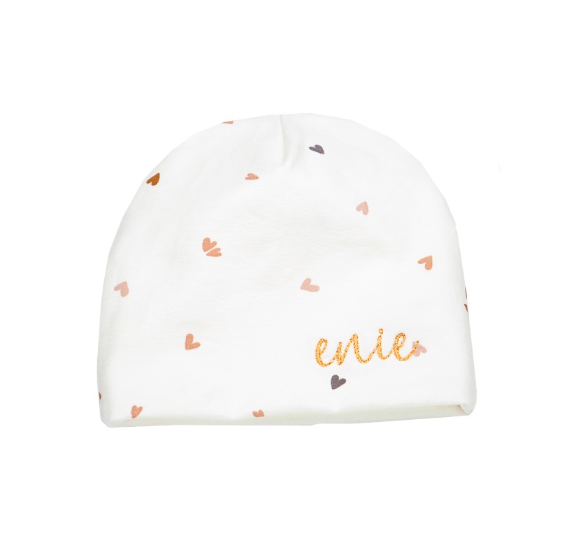 ENIE BABY Bonnet enfant Coeurs uni 12-16m