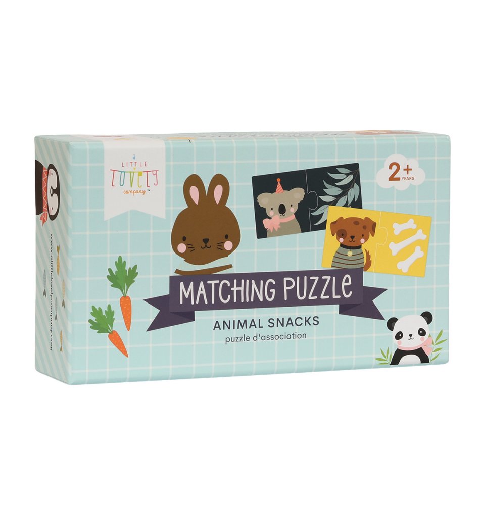 A Little Lovely Company - puzzle dopasowujące - przysmaki dla zwierzątek
