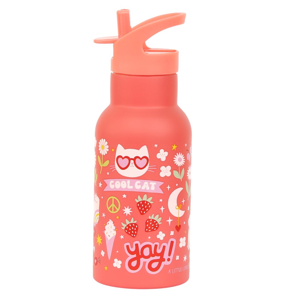 A Little Lovely Company - Borraccia in acciaio inossidabile, 350 ml - Divertimento