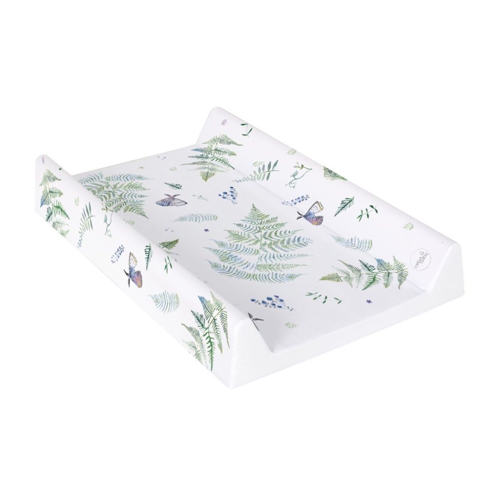CEBA Matelas à langer 2 faces avec plateau rigide (50x80) Comfort Watercolor World Polypody – Image 3