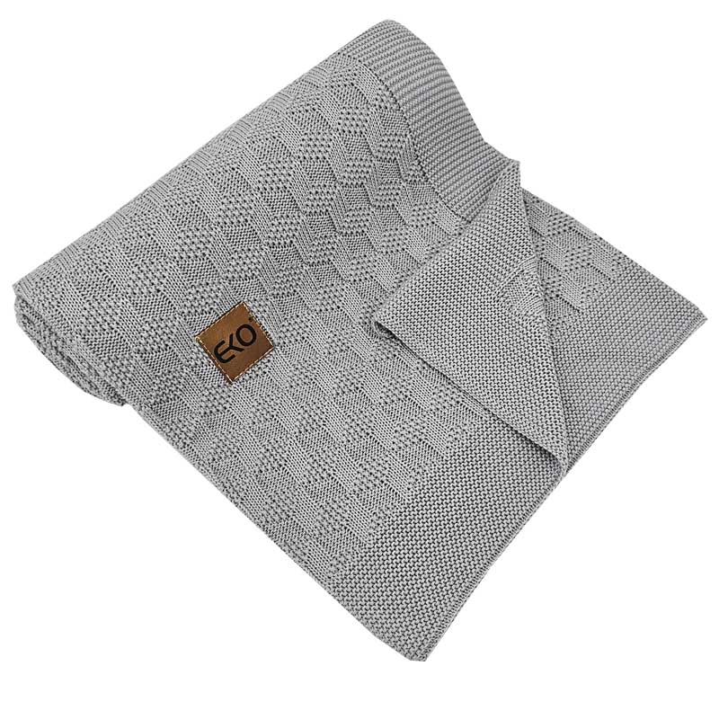 Coperta EKO in bambù grigio chiaro 80x100 cm