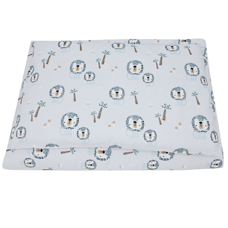 Linge de lit EKO 2 pièces en coton imprimé Lion 40x60 cm, 90x120 cm – Image 3
