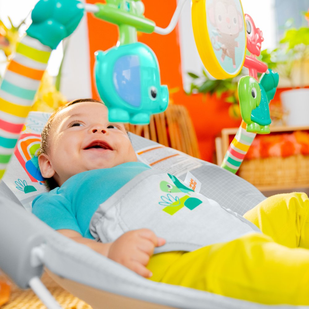 BRIGHT STARTS Sdraietta dondolo vibrante Paradise 0m+ - immagine 5
