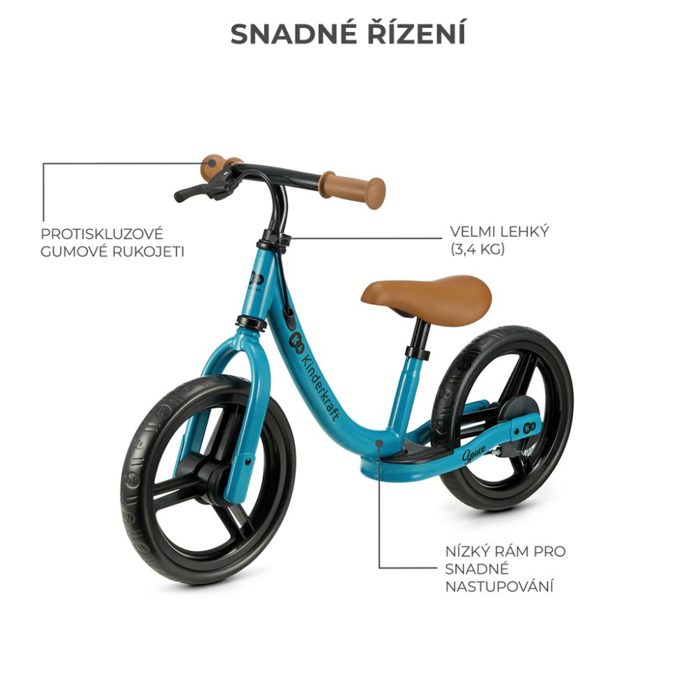 KINDERKRAFT Bicicletta senza pedali Space Deep blue - immagine 4