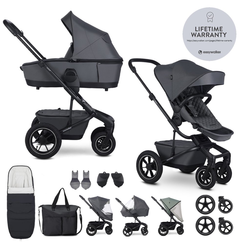 EASYWALKER Passeggino combinato Harvey⁵ Premium Mineral Grey XXL AIR