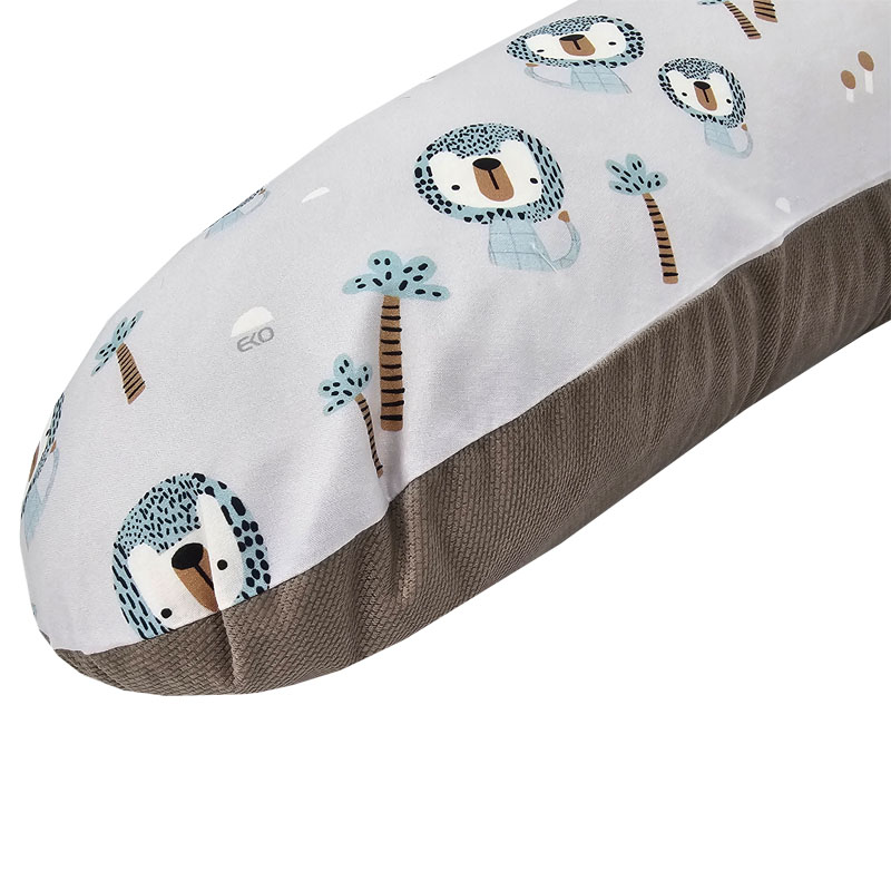 Cuscino da allattamento EKO Velvet Lion beige 180 cm - immagine 4